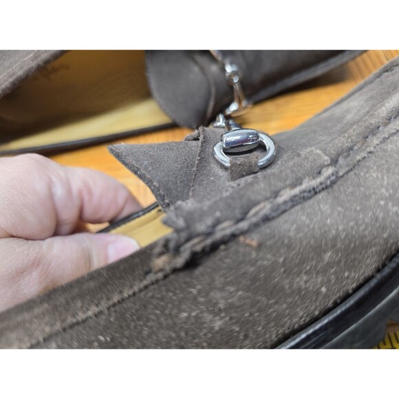 Cole Haan Bit Loafer C07669 Brown Suede Horsebit Lug Sole Mens 9M main image 4